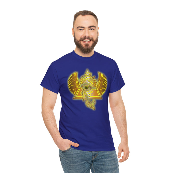 Egyptian Pyramid All-Seeing-Eye - Unisex Heavy Cotton Tee