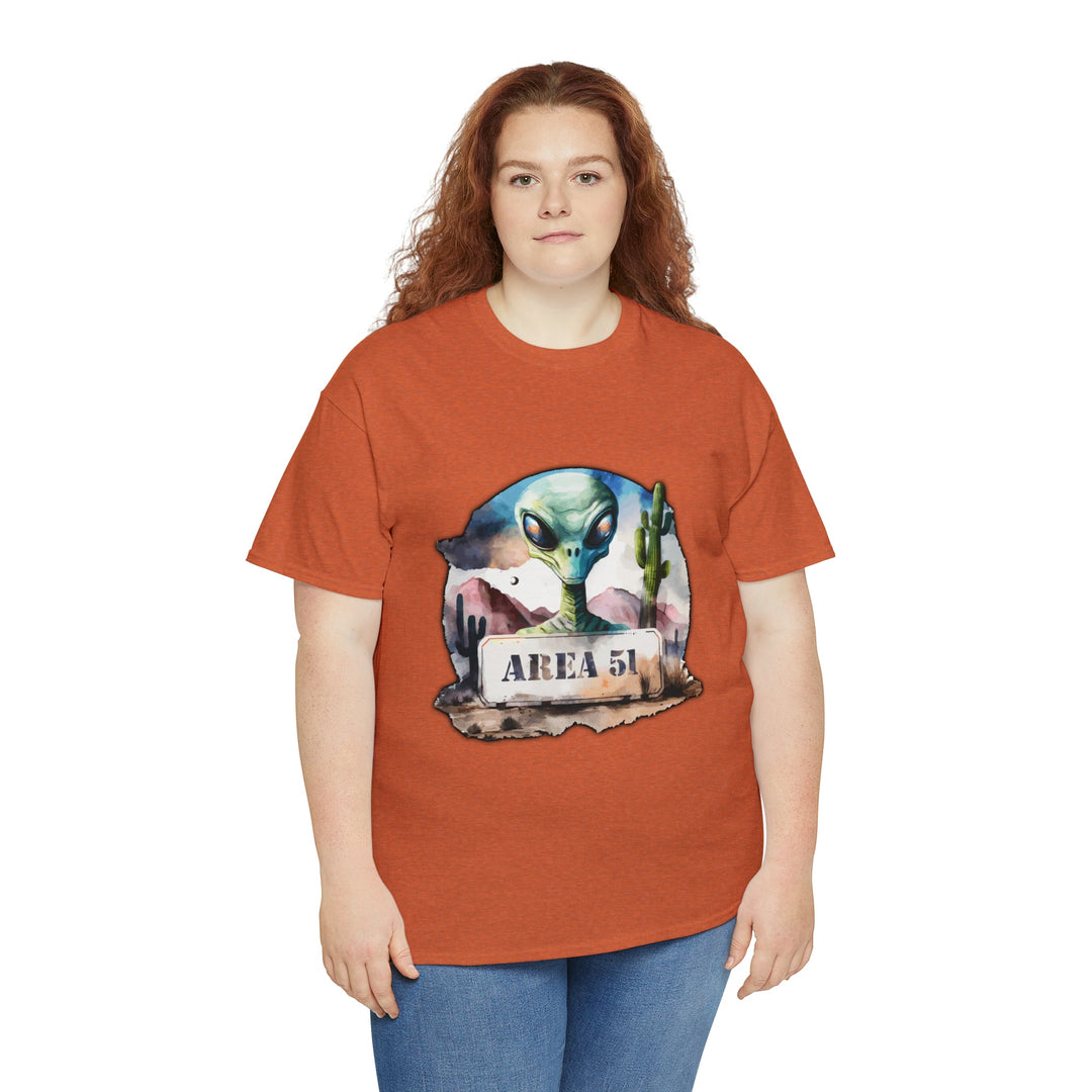 Area 51 Abstract - Unisex Heavy Cotton Tee