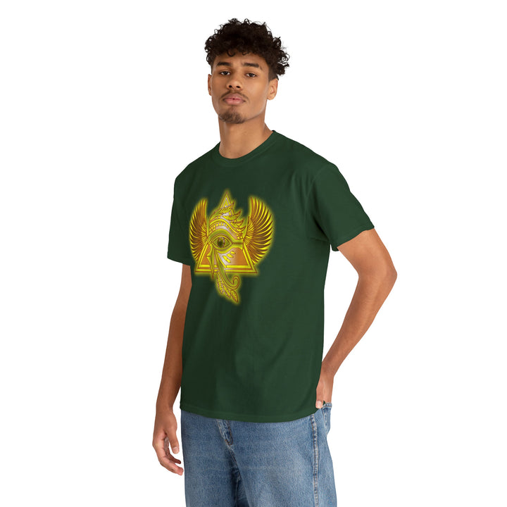 Egyptian Pyramid All-Seeing-Eye - Unisex Heavy Cotton Tee