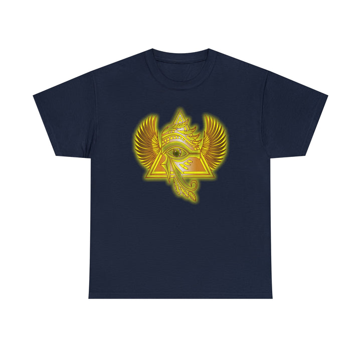Egyptian Pyramid All-Seeing-Eye - Unisex Heavy Cotton Tee