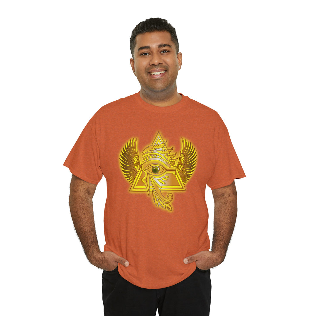 Egyptian Pyramid All-Seeing-Eye - Unisex Heavy Cotton Tee