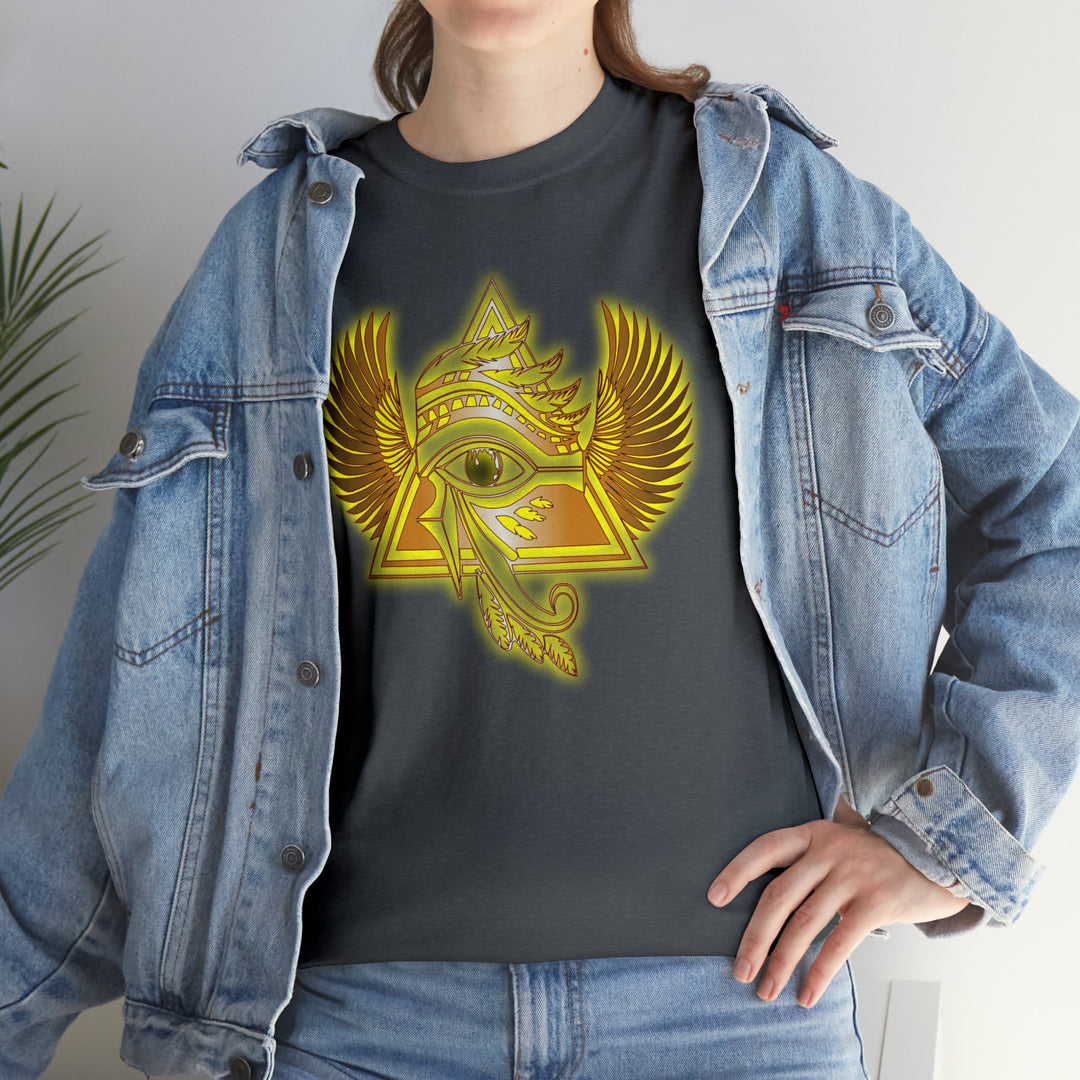 Egyptian Pyramid All-Seeing-Eye - Unisex Heavy Cotton Tee