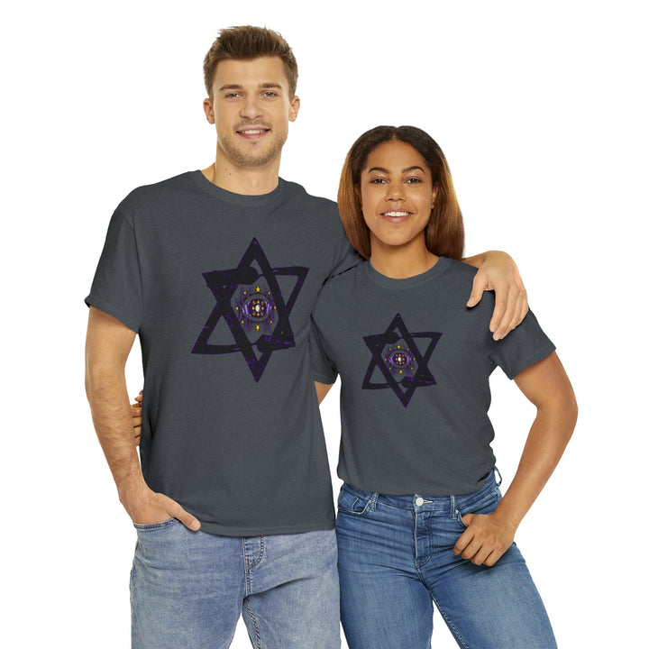 Star Of David All-Seeing-Eye - Unisex Heavy Cotton Tee