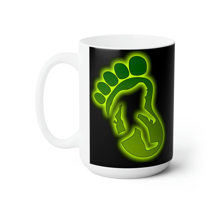 Glowing Big Foot - Ceramic Mug 15oz