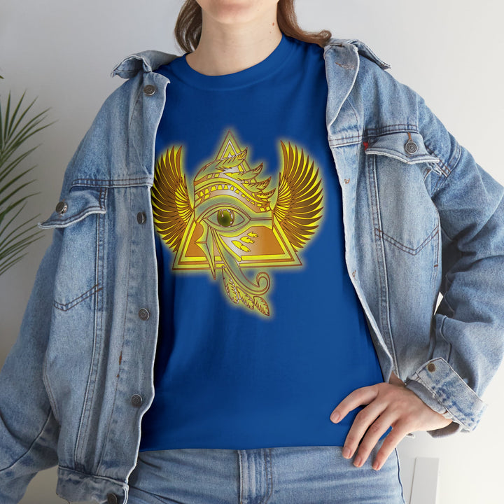Egyptian Pyramid All-Seeing-Eye - Unisex Heavy Cotton Tee
