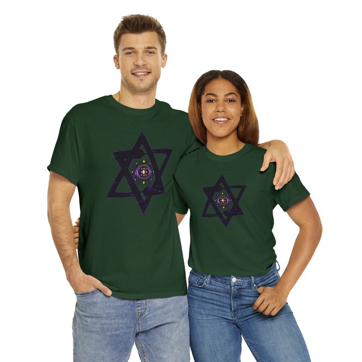 Star Of David All-Seeing-Eye - Unisex Heavy Cotton Tee