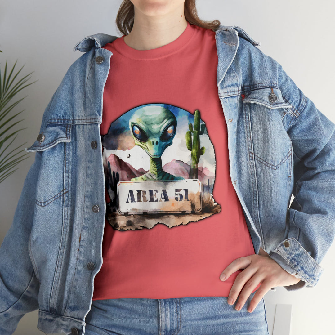 Area 51 Abstract - Unisex Heavy Cotton Tee
