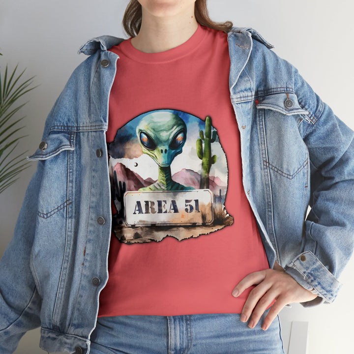 Area 51 Abstract - Unisex Heavy Cotton Tee