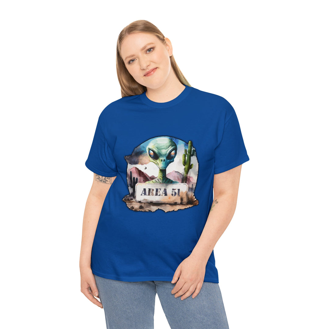 Area 51 Abstract - Unisex Heavy Cotton Tee