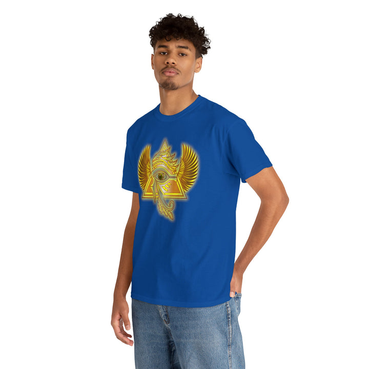 Egyptian Pyramid All-Seeing-Eye - Unisex Heavy Cotton Tee