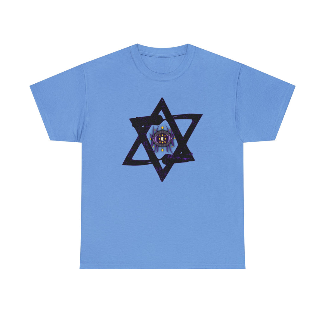 Star Of David All-Seeing-Eye - Unisex Heavy Cotton Tee