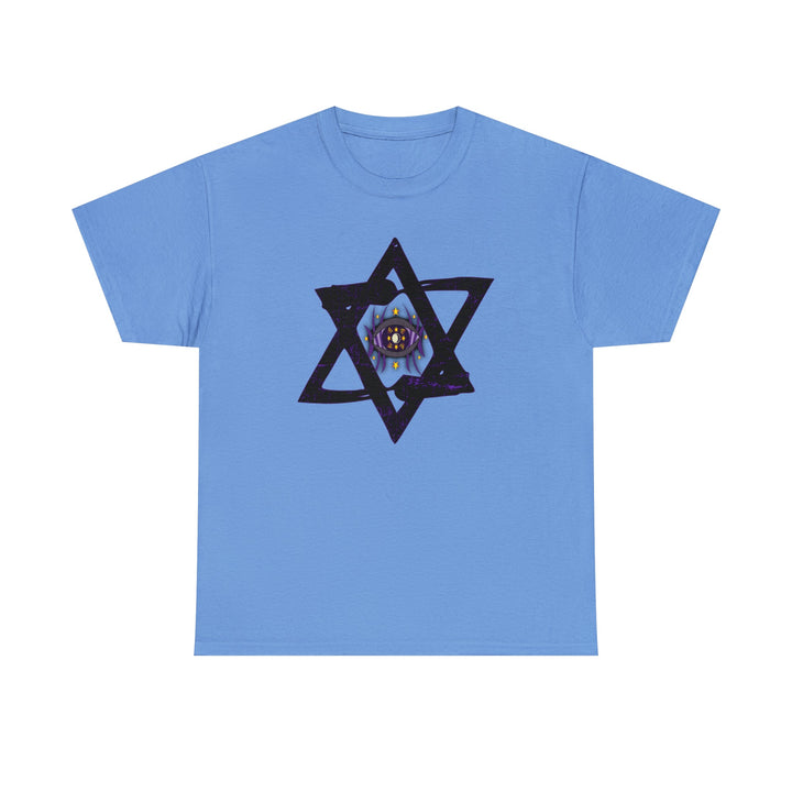 Star Of David All-Seeing-Eye - Unisex Heavy Cotton Tee