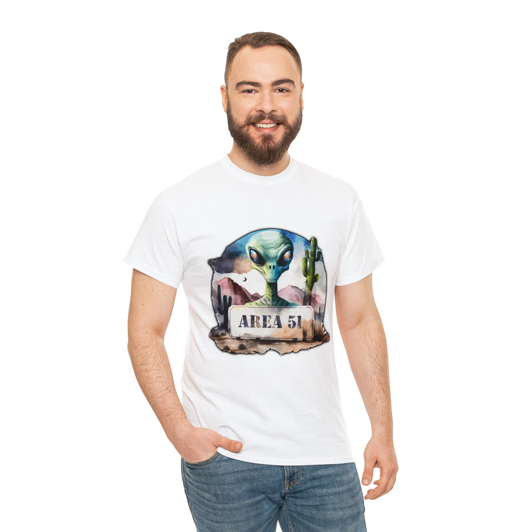 Area 51 Abstract - Unisex Heavy Cotton Tee