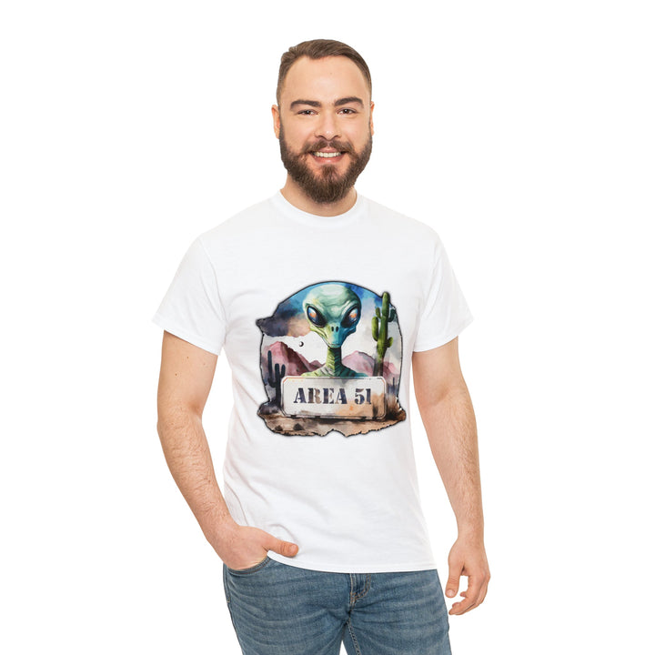 Area 51 Abstract - Unisex Heavy Cotton Tee