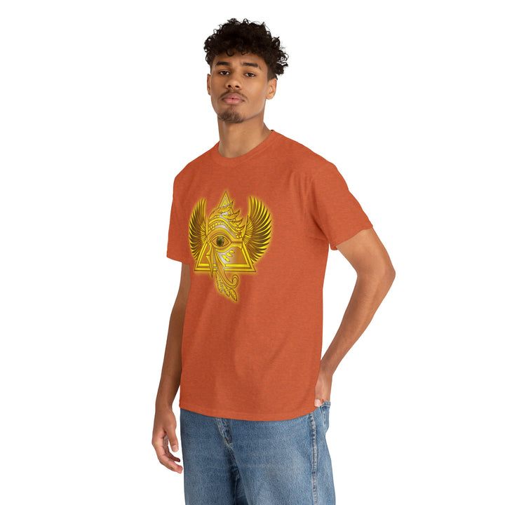 Egyptian Pyramid All-Seeing-Eye - Unisex Heavy Cotton Tee