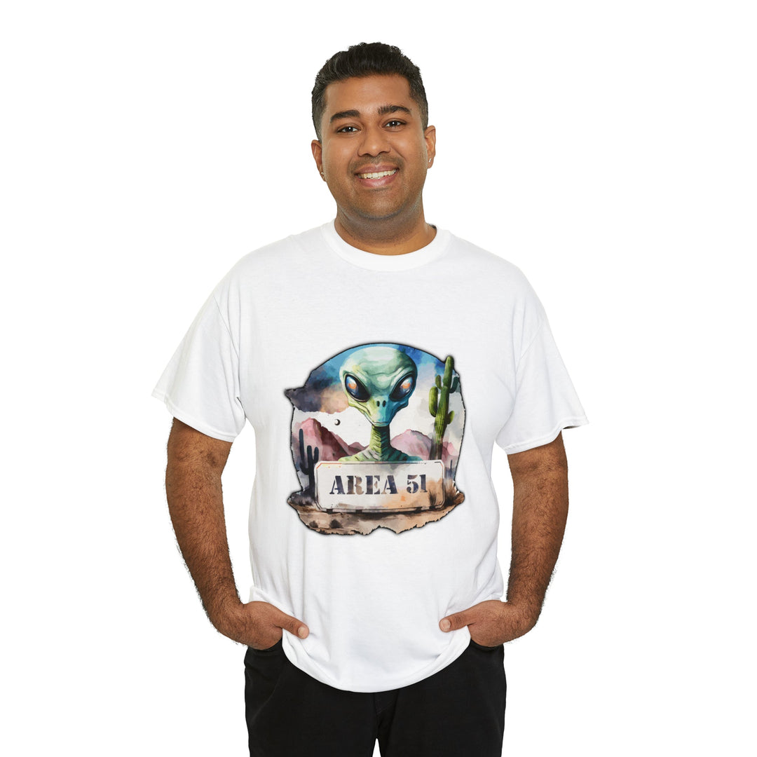 Area 51 Abstract - Unisex Heavy Cotton Tee