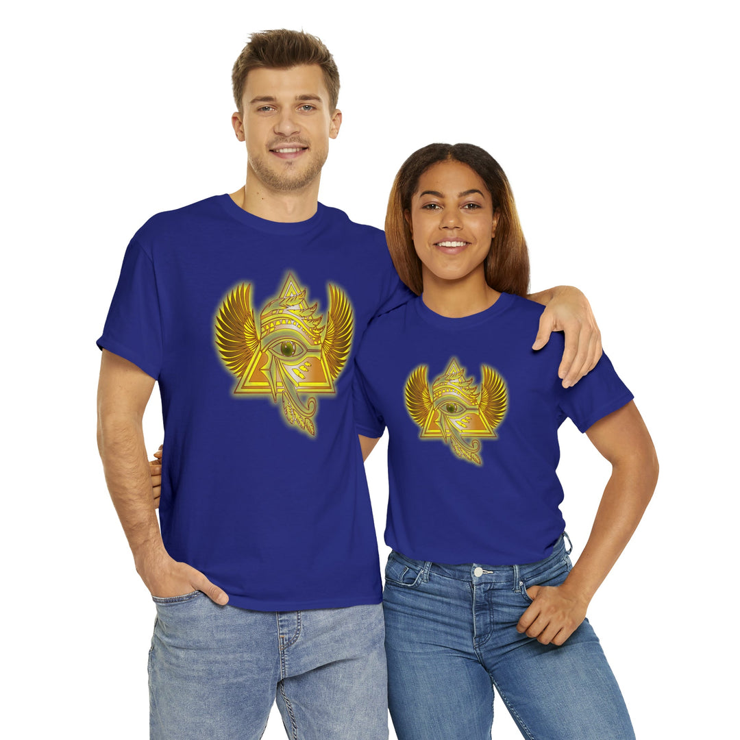 Egyptian Pyramid All-Seeing-Eye - Unisex Heavy Cotton Tee