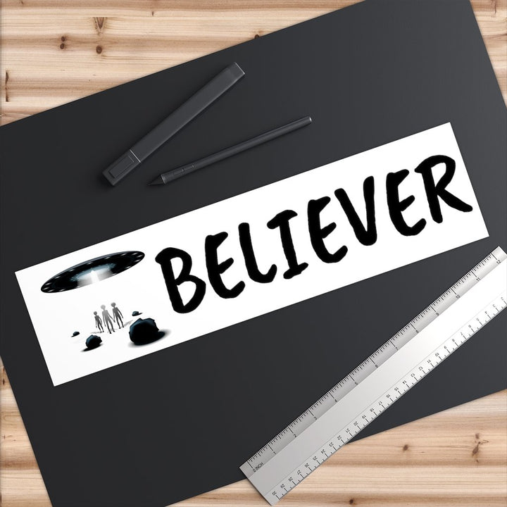 Alien UFO Believer Bumper Stickers (2 sizes)