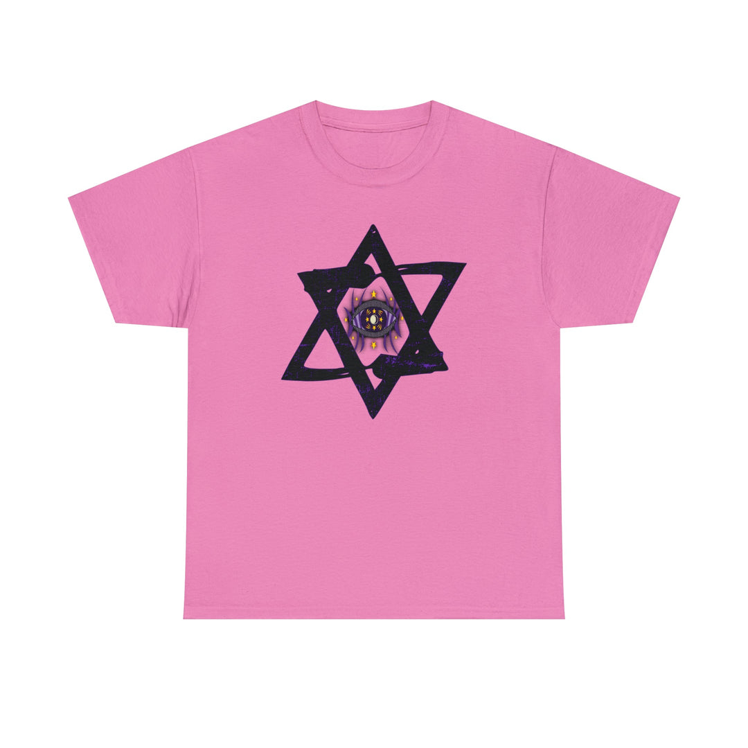 Star Of David All-Seeing-Eye - Unisex Heavy Cotton Tee