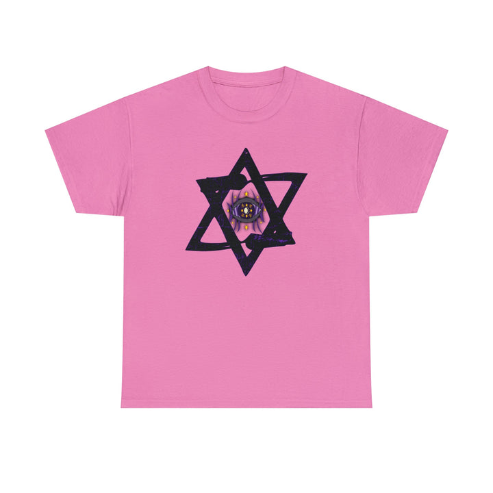 Star Of David All-Seeing-Eye - Unisex Heavy Cotton Tee