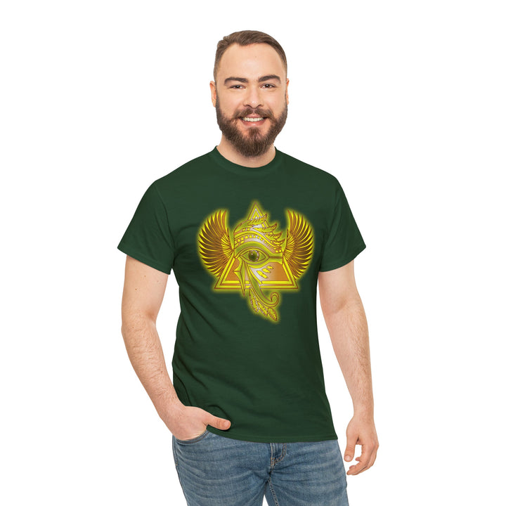 Egyptian Pyramid All-Seeing-Eye - Unisex Heavy Cotton Tee