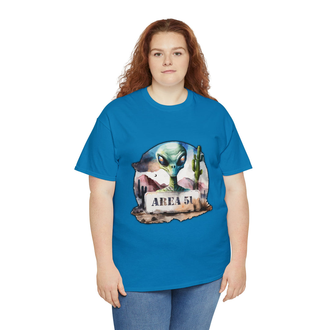 Area 51 Abstract - Unisex Heavy Cotton Tee