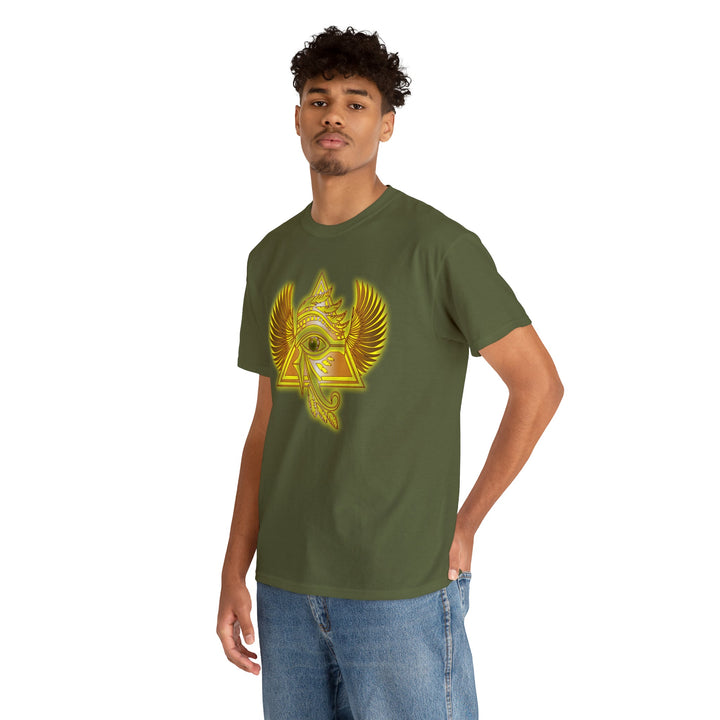 Egyptian Pyramid All-Seeing-Eye - Unisex Heavy Cotton Tee