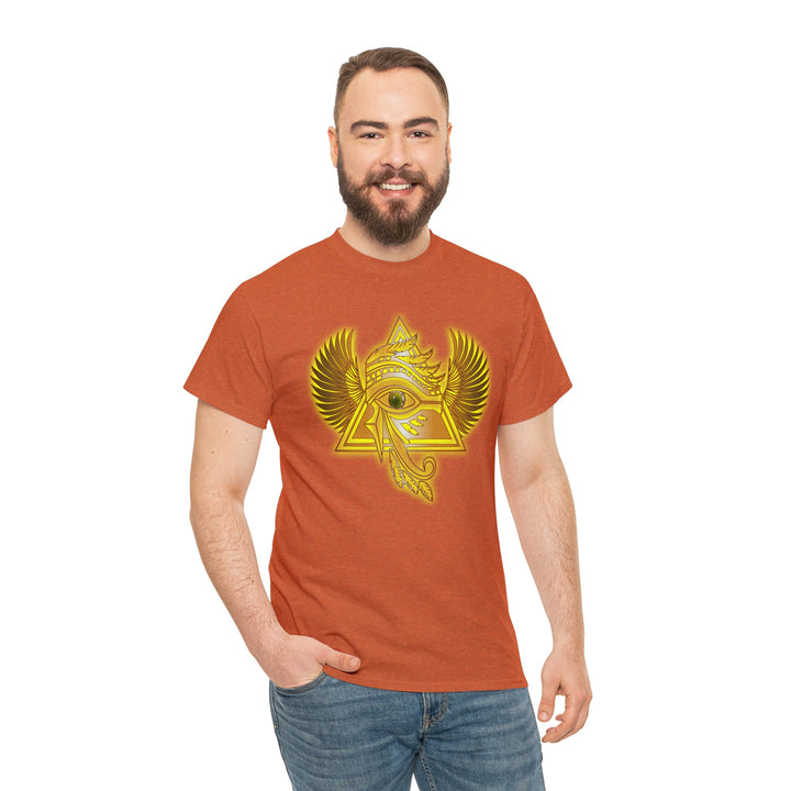 Egyptian Pyramid All-Seeing-Eye - Unisex Heavy Cotton Tee