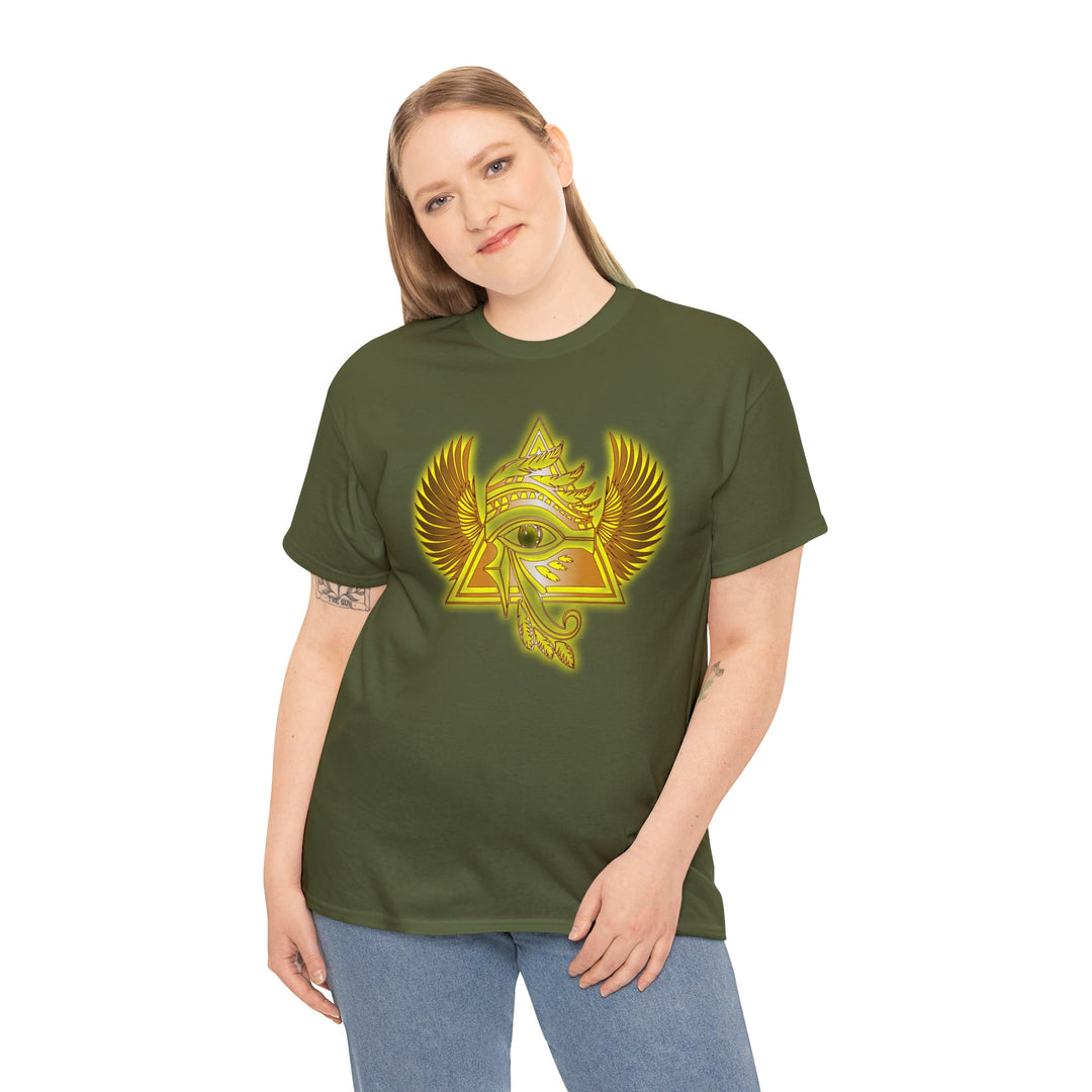 Egyptian Pyramid All-Seeing-Eye - Unisex Heavy Cotton Tee