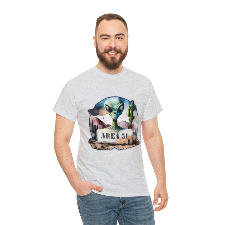 Area 51 Abstract - Unisex Heavy Cotton Tee