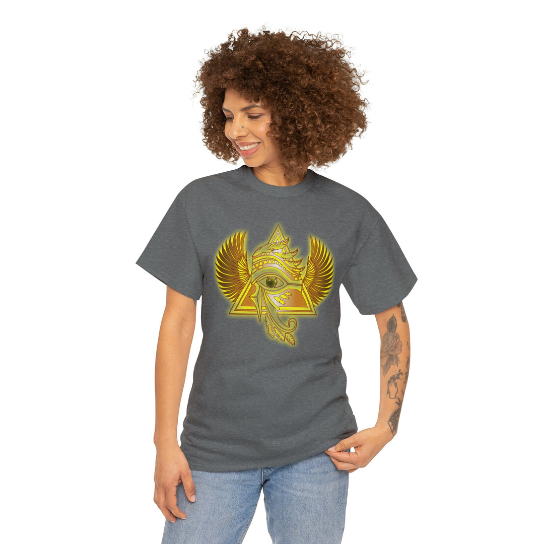 Egyptian Pyramid All-Seeing-Eye - Unisex Heavy Cotton Tee