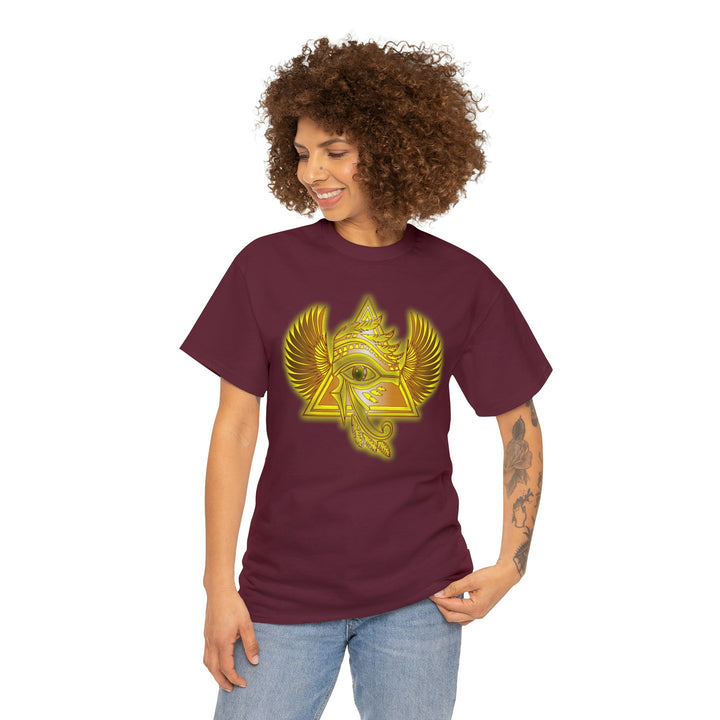 Egyptian Pyramid All-Seeing-Eye - Unisex Heavy Cotton Tee