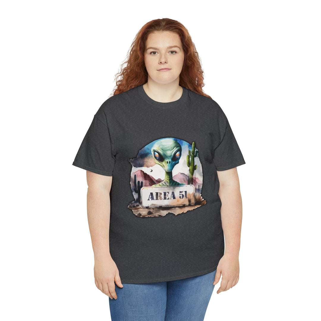 Area 51 Abstract - Unisex Heavy Cotton Tee