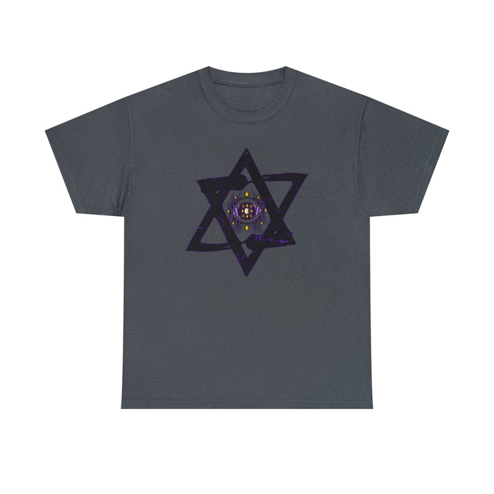 Star Of David All-Seeing-Eye - Unisex Heavy Cotton Tee