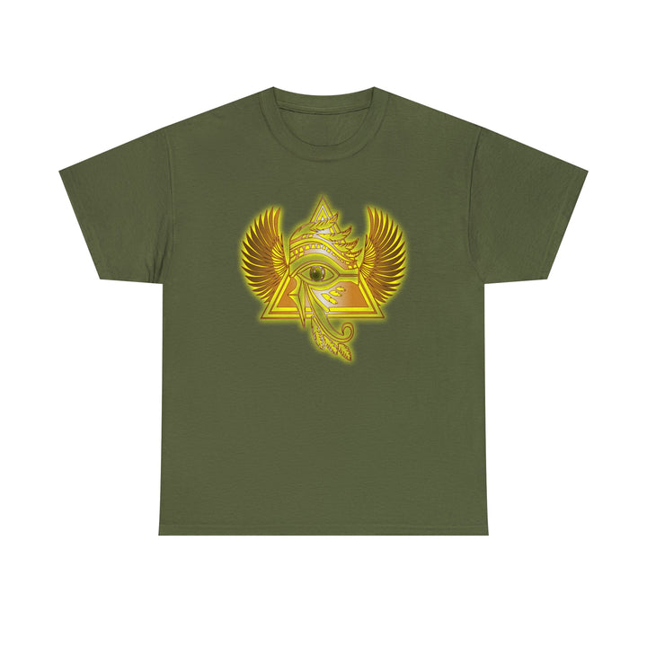 Egyptian Pyramid All-Seeing-Eye - Unisex Heavy Cotton Tee