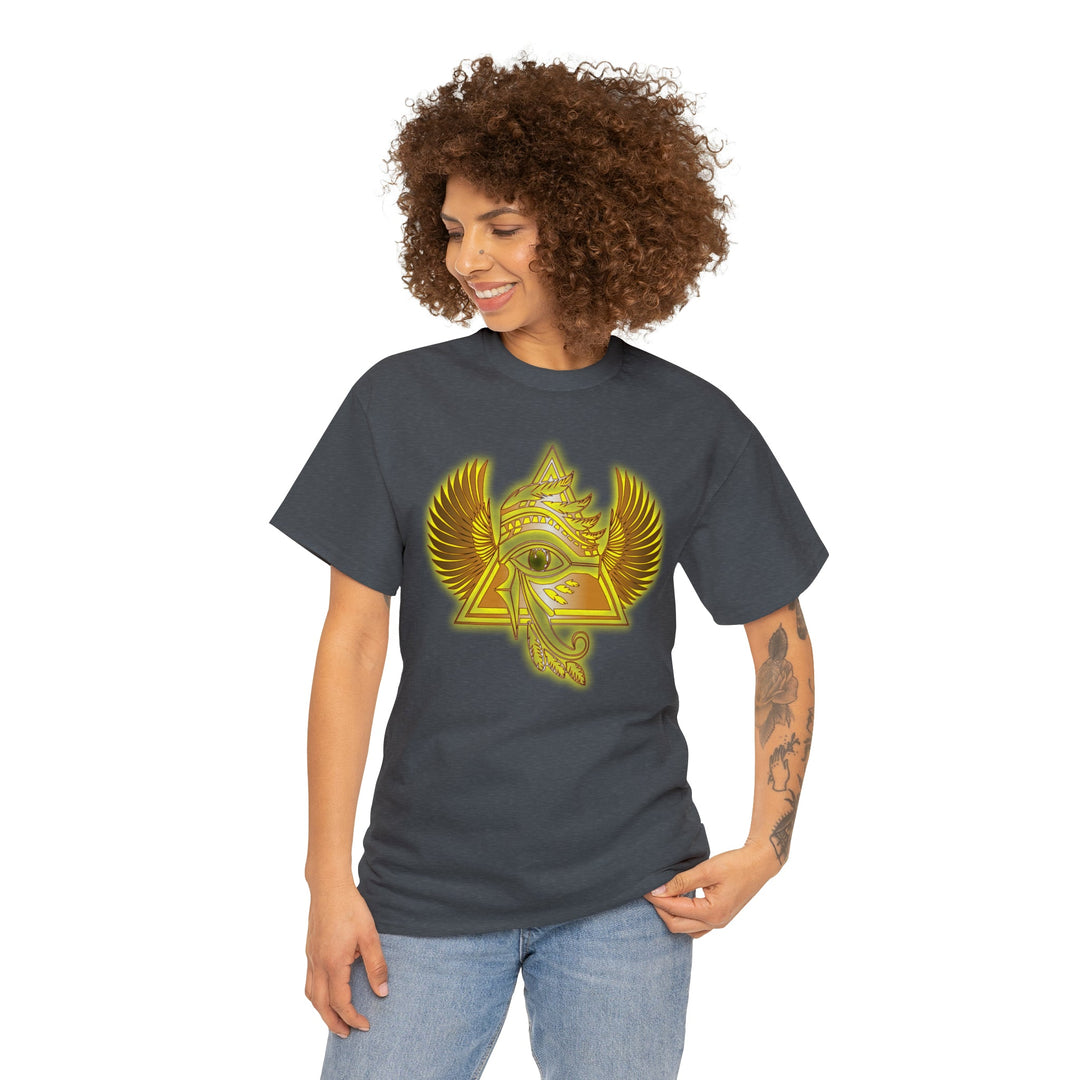 Egyptian Pyramid All-Seeing-Eye - Unisex Heavy Cotton Tee