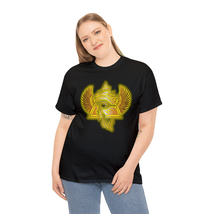 Egyptian Pyramid All-Seeing-Eye - Unisex Heavy Cotton Tee