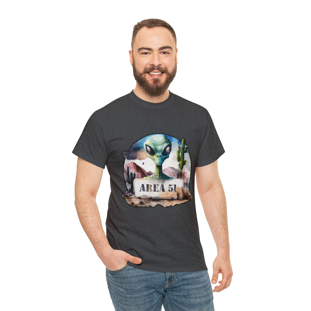 Area 51 Abstract - Unisex Heavy Cotton Tee