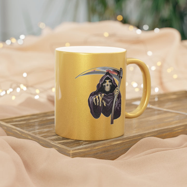Reaper Metallic Mug (Silver\Gold) Two Images