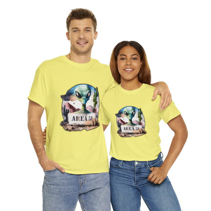 Area 51 Abstract - Unisex Heavy Cotton Tee