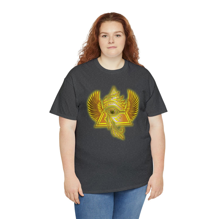 Egyptian Pyramid All-Seeing-Eye - Unisex Heavy Cotton Tee