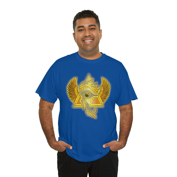Egyptian Pyramid All-Seeing-Eye - Unisex Heavy Cotton Tee