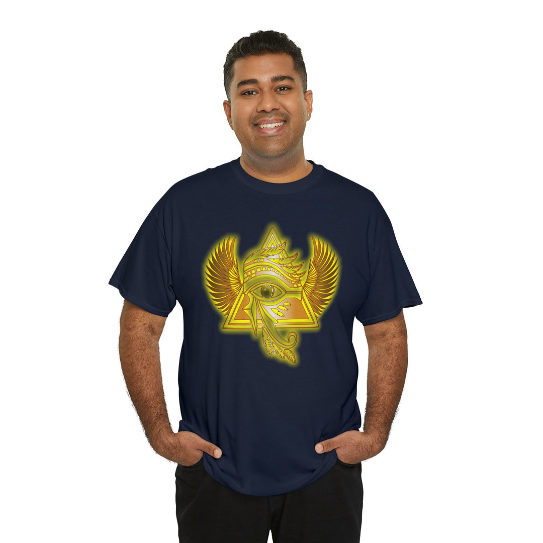 Egyptian Pyramid All-Seeing-Eye - Unisex Heavy Cotton Tee