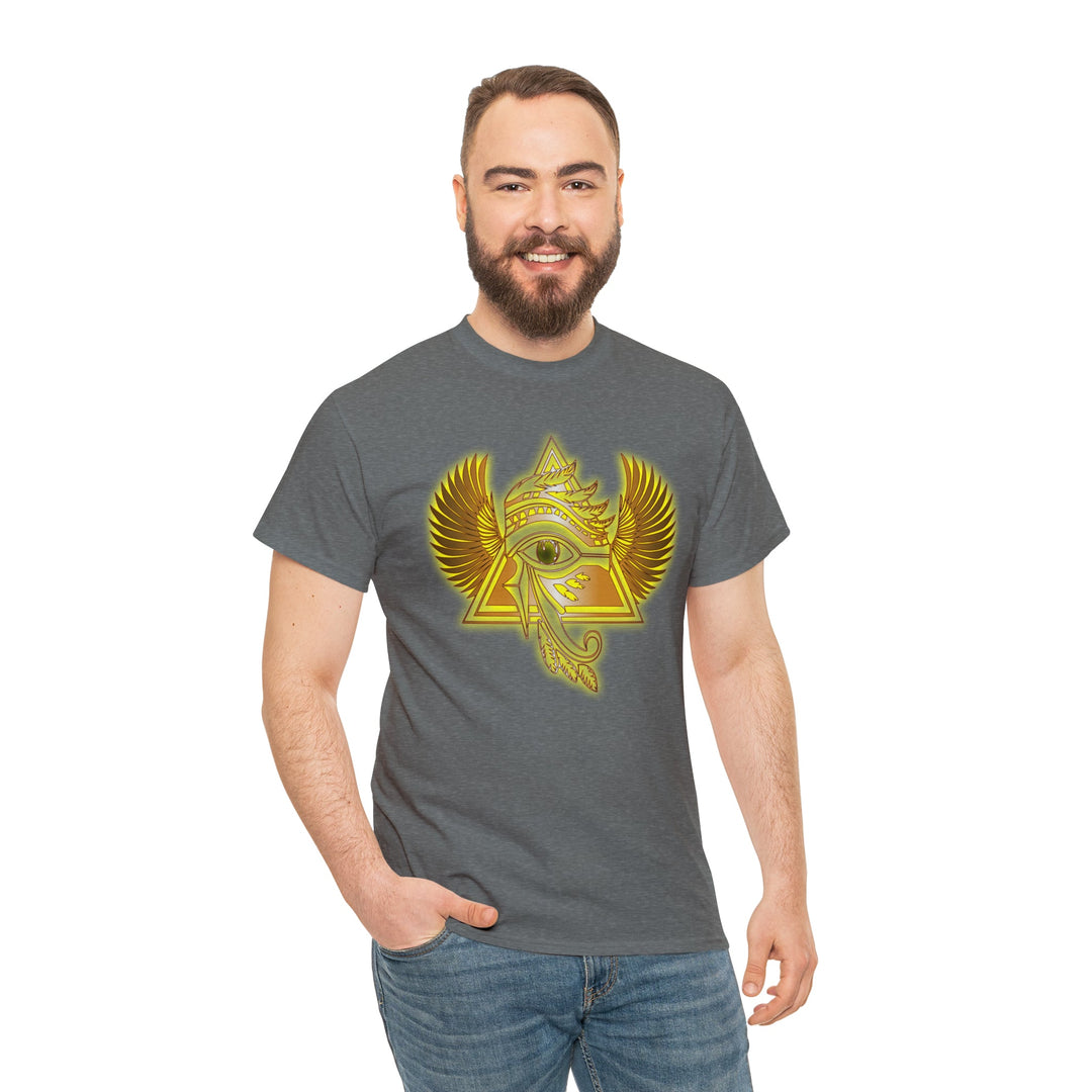 Egyptian Pyramid All-Seeing-Eye - Unisex Heavy Cotton Tee