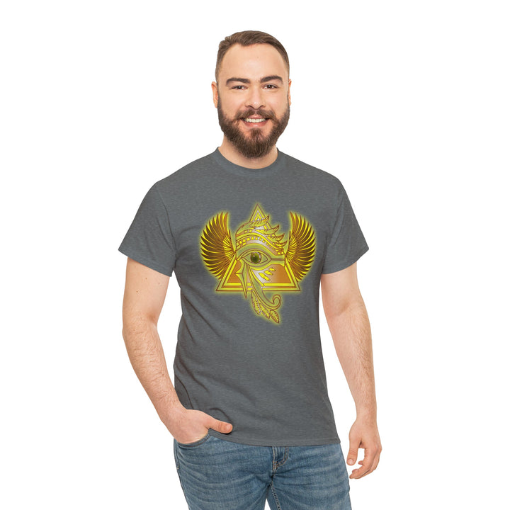 Egyptian Pyramid All-Seeing-Eye - Unisex Heavy Cotton Tee