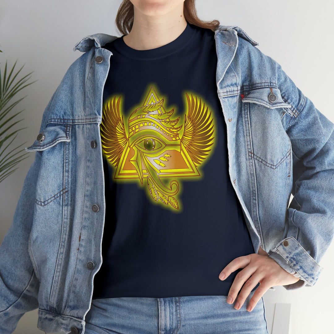 Egyptian Pyramid All-Seeing-Eye - Unisex Heavy Cotton Tee