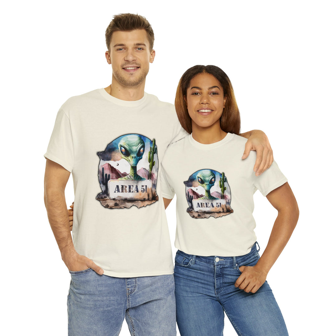 Area 51 Abstract - Unisex Heavy Cotton Tee