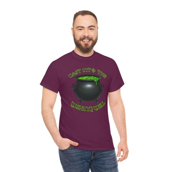 Cast Into the Wishing Well - Unisex Heavy Cotton Tee
