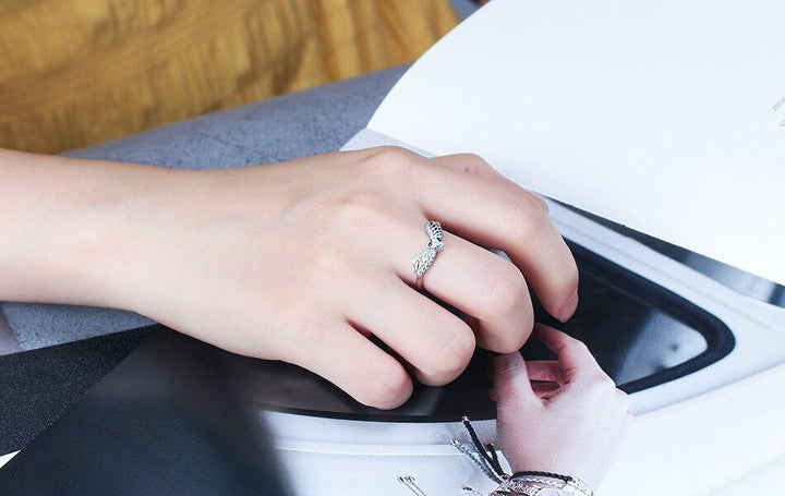 Angel Wing Sterling Silver Ring