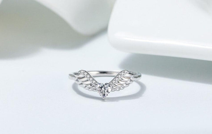 Angel Wing Sterling Silver Ring